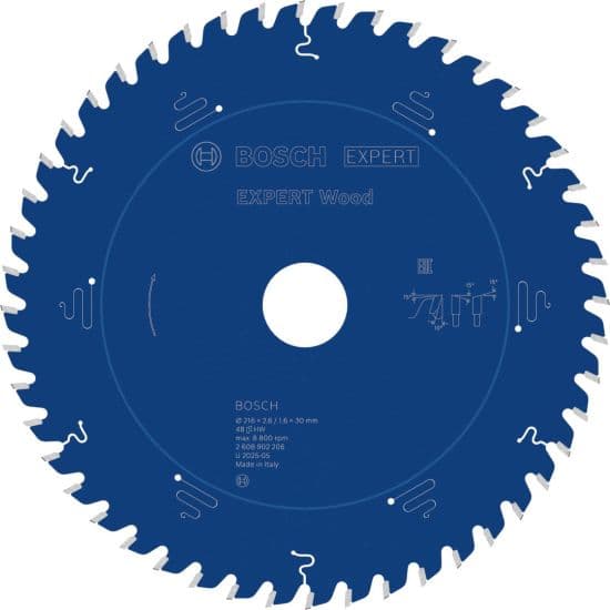 Bosch EXPERT Wood list kružne testere, 216x2.6/1.6x30mm, T48, 2608902206
