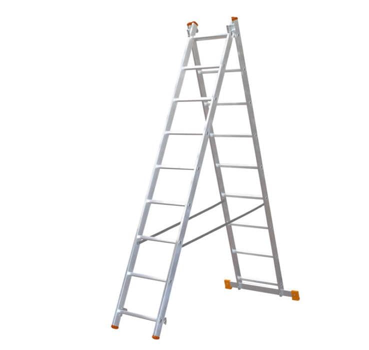 ALVE Aluminijumske dvodelne merdevine 2,58/4,28 m 7509 EUROSTYL (Standard) 2x9
