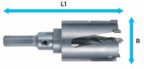 Makita Višenamenske TCT kruna 85x60mm D-45353