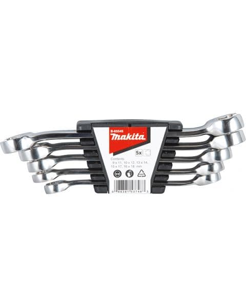 Makita Set blago zakrivljenih viljuškastih ključeva B-65545