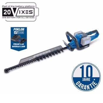 Scheppach aku makaze za živu ogradu C-HT720-X + set punjač 2.4A i 2 baterije 2.0Ah