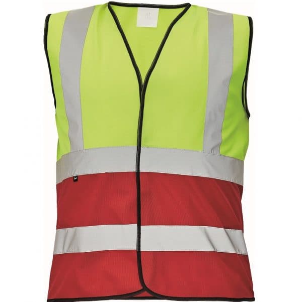 Prsluk LYNX DUO signalni fluo, sa refl. trakama