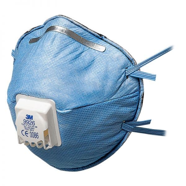 3M jednokratna maska FFP2 9926 za organska isparenja i kisele gasove, okrugla, sa ventilom
