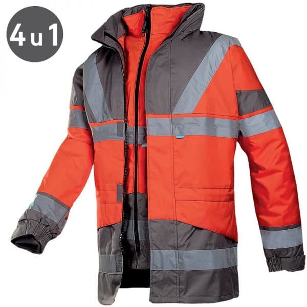 SIOEN Skollfield 209A 4 u 1 zimska multinorm jakna visoke vidljivosti