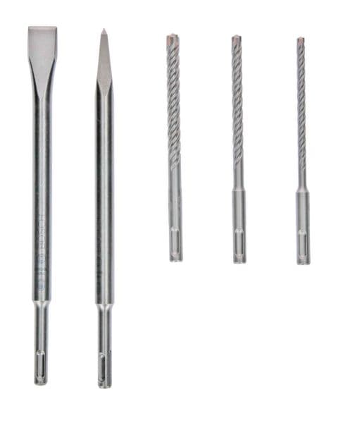 Bosch 5-delni set SDS-plus 5X burgija, špic i dleto, 2607017515