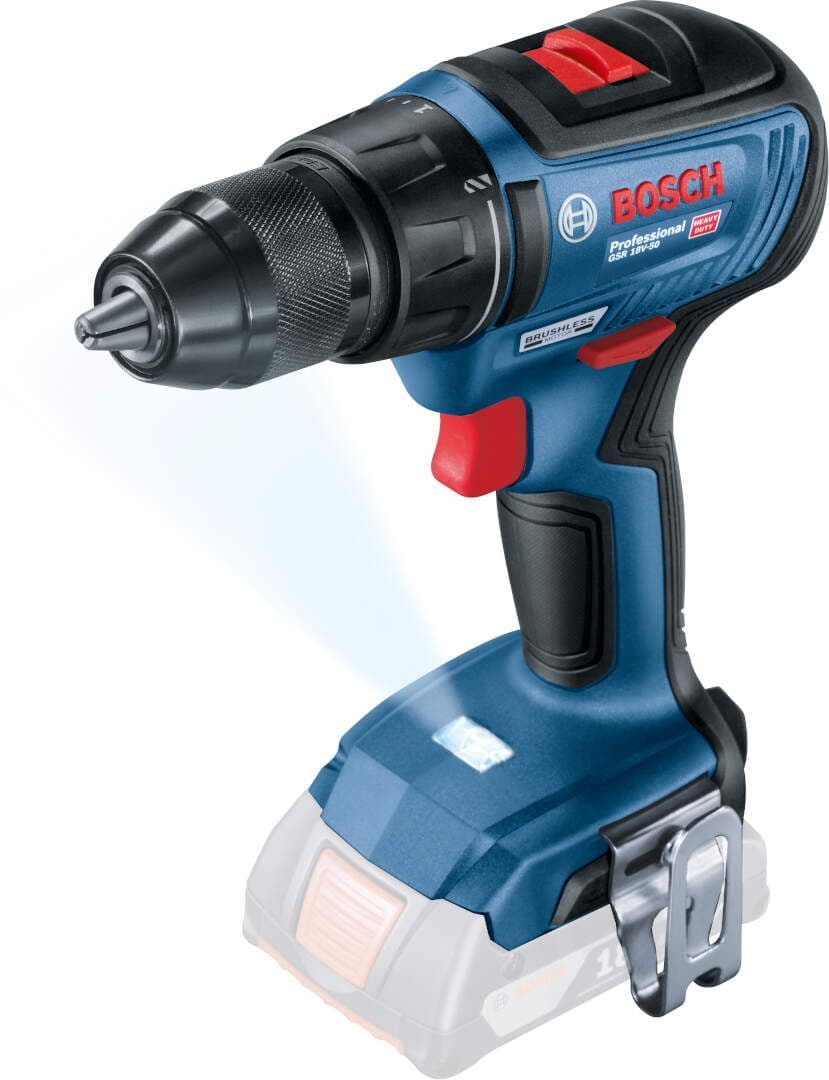 Akumulatorska bušilica, odvrtač Bosch GSR 18V-50 Solo, bez baterije i punjača, 06019H5006
