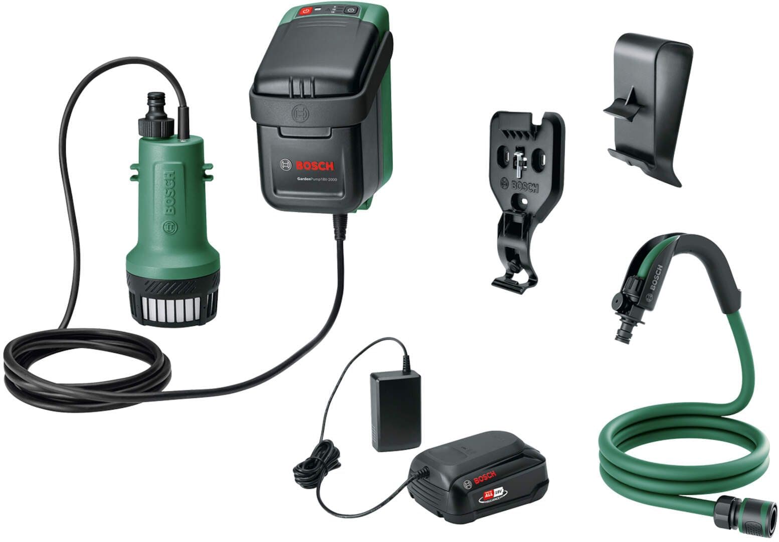 Akumulatorska pumpa za zalivanje Bosch GardenPump 18V-2000, 1x2,5 Ah, 06008C4202