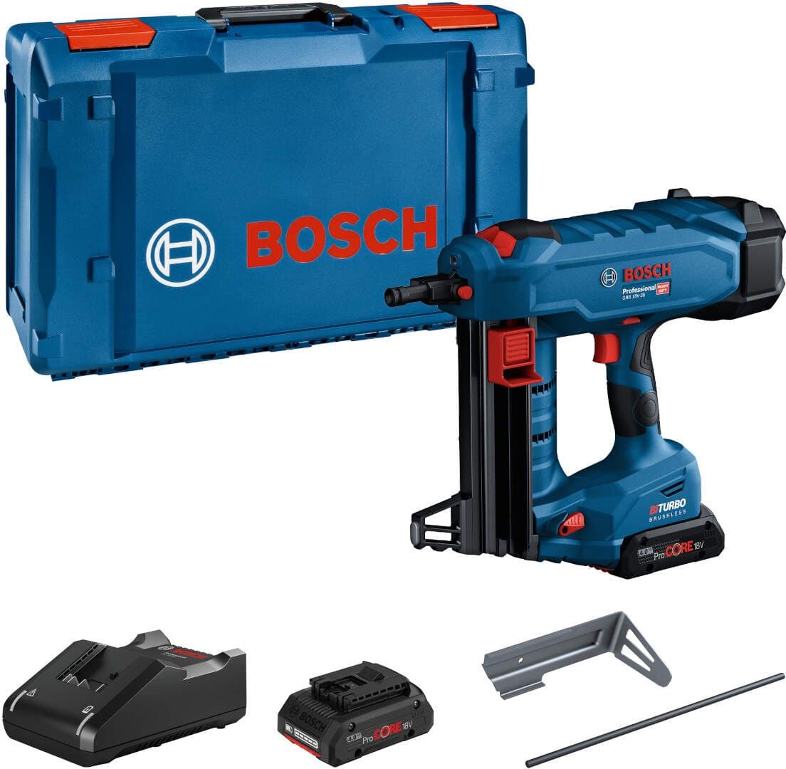 Akumulatorski pištolj za zabijanje eksera u betonu Bosch GNB 18V-38 Professional 18V, 2x4,0Ah ProCORE, 06019L7002