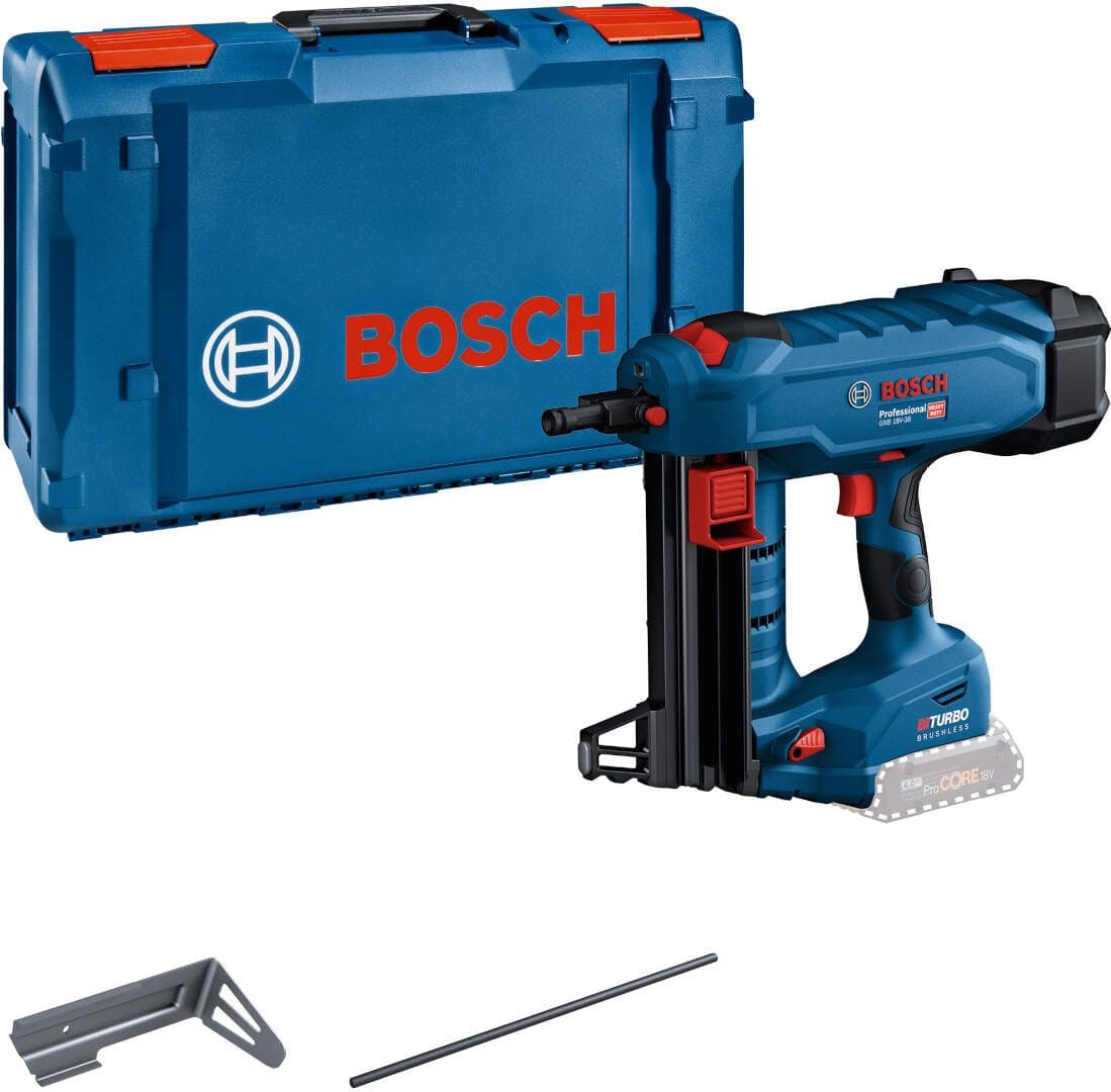 Akumulatorski pištolj za zabijanje eksera u betonu Bosch GNB 18V-38 Professional u XL-Boxx koferu, Solo bez baterije i punjača, 06019L7001