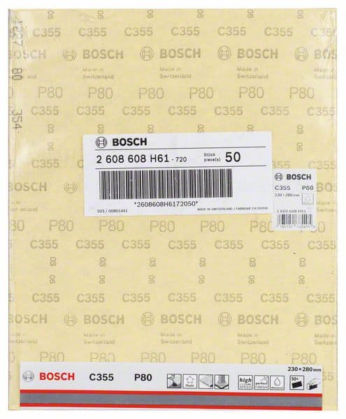 Bosch 2608608H61 C355 Brusni papiri za ručno brušenje