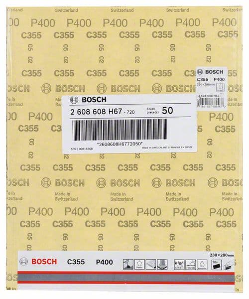 Bosch 2608608H67 C355 Brusni papiri za ručno brušenje