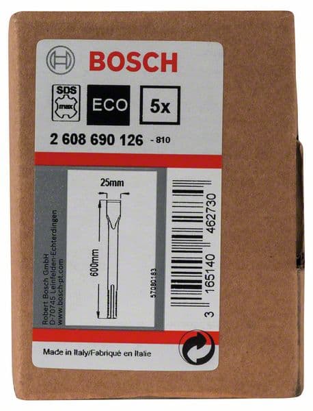 Bosch 2608690126 Pljosnata dleta sa SDS max držačem za beton i ciglu za rušenje