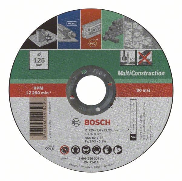 Bosch 2609256307 Rezna ploča ravna, Multi Construction