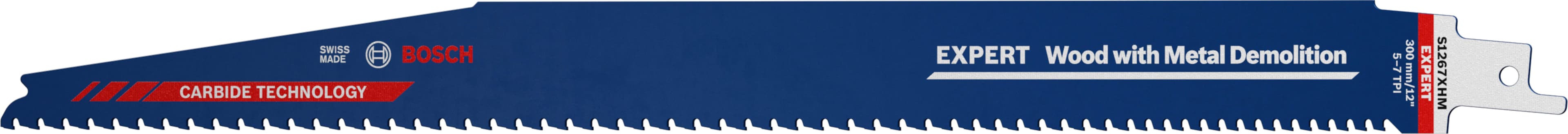 Bosch EXPERT „Wood with Metal Demolition“ S 1267 XHM list univerzalne testere, pakovanje 10 komada, 2608900402