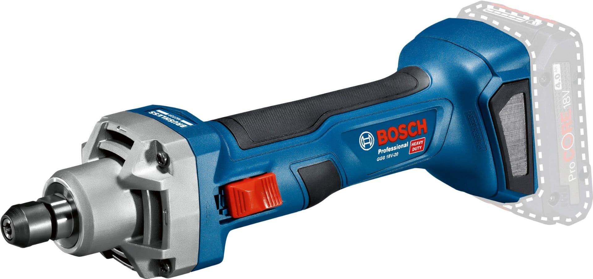 Bosch GGS 18V-20 akumulatorska ravna brusilica / bijaks Solo, bez baterije i punjača, 06019B5401