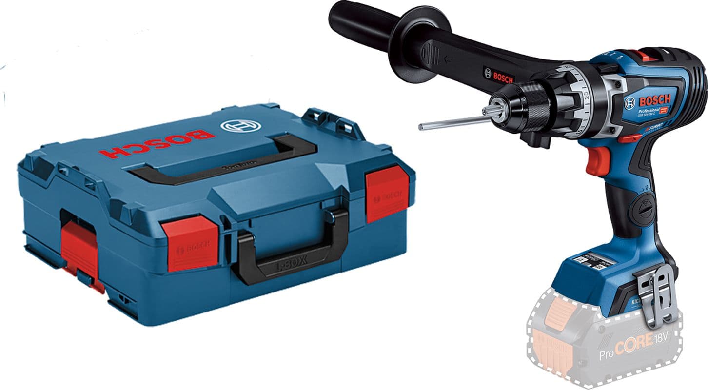 Bosch GSB 18V-150 C akumulatorska vibraciona bušilica, odvrtač Solo, bez baterije i punjača + L-Boxx, 06019J5102