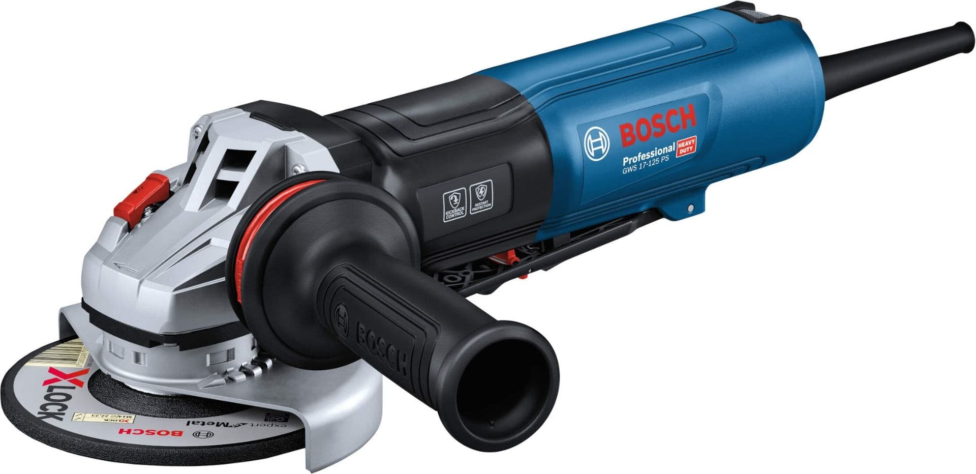Bosch GWS 17-125 PS ugaona brusilica 1700W, 125mm sa potenciometrom i zaštitnim prekidačem, 06017D1300