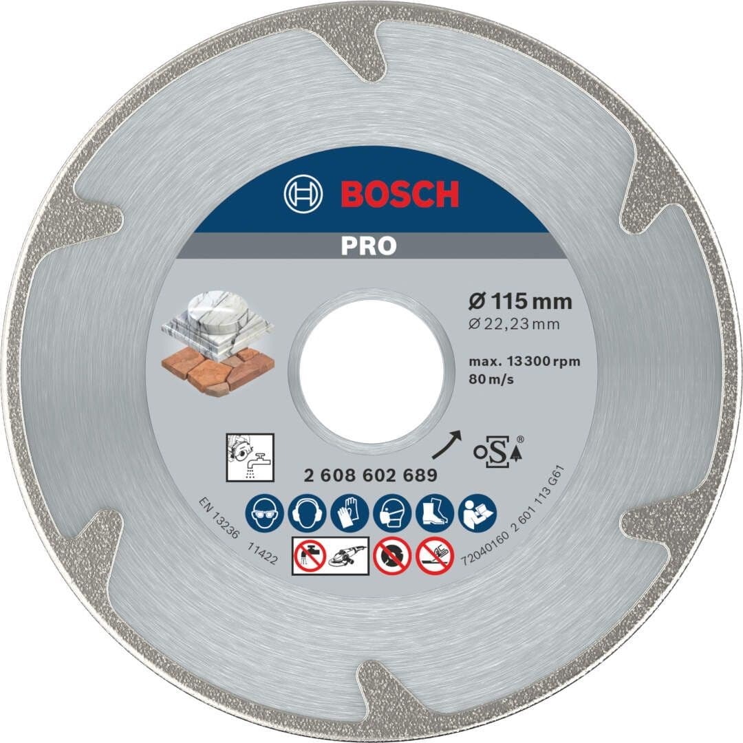 Bosch PRO Marble dijamantska ploča 115 mm, 2608602689