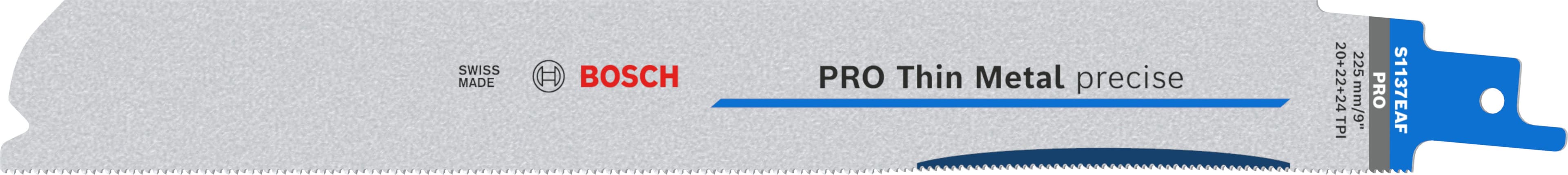 Bosch PRO Thin Metal precise S1137EAF list univerzalne testere 1.1x25x225 mm 5/1, 2608658989