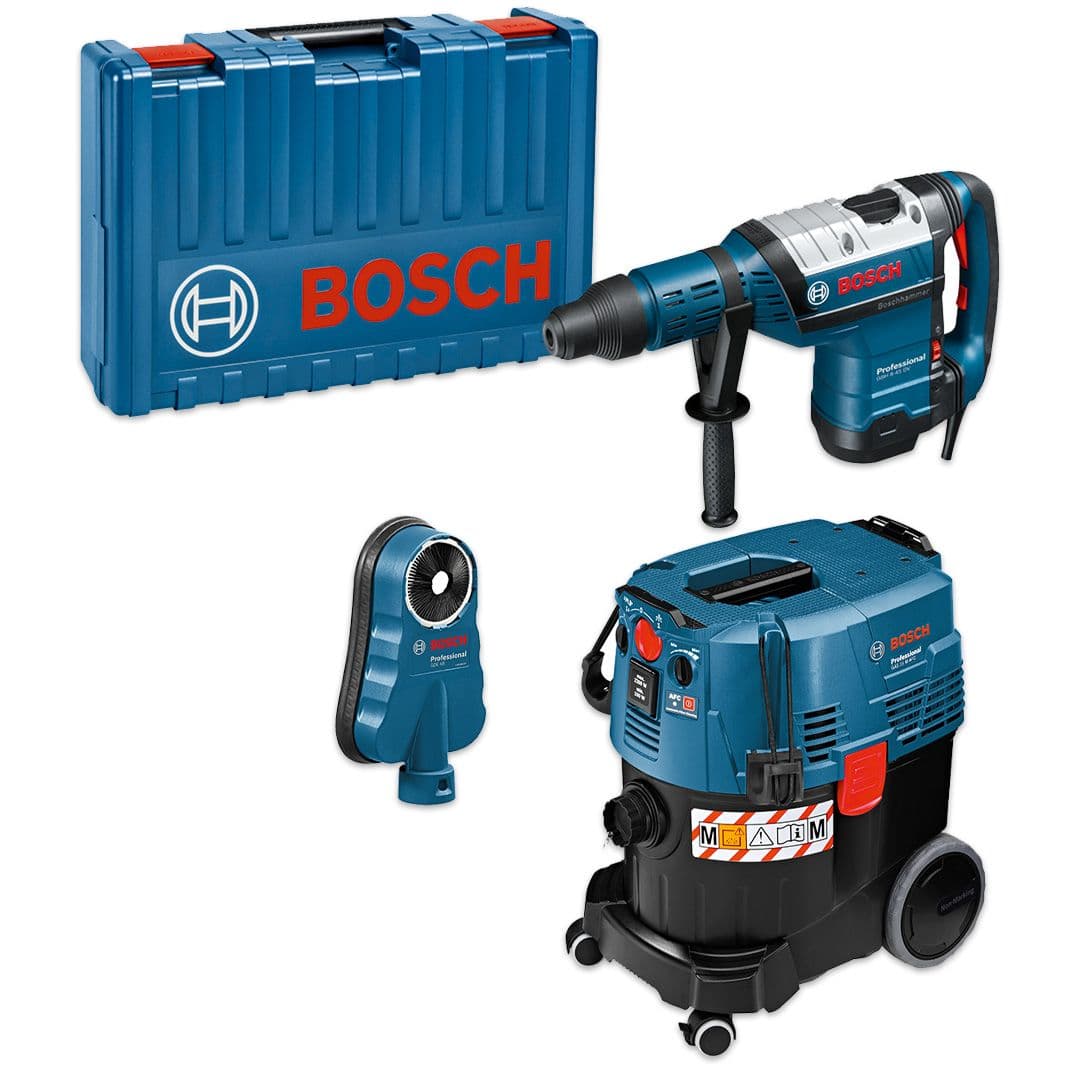 Bosch set alata SDS-max čekić bušilica GBH 8-45 DV + industrijski usisivač GAS 35 M AFC + GDE 68, 0615A5004K