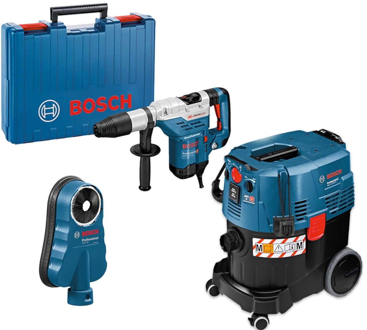 Bosch set alata SDS-max Elektro-pneumatski čekić GBH 5-40 DCE + industrijski usisivač GAS 35 M AFC + GDE 68, 0615A5004J