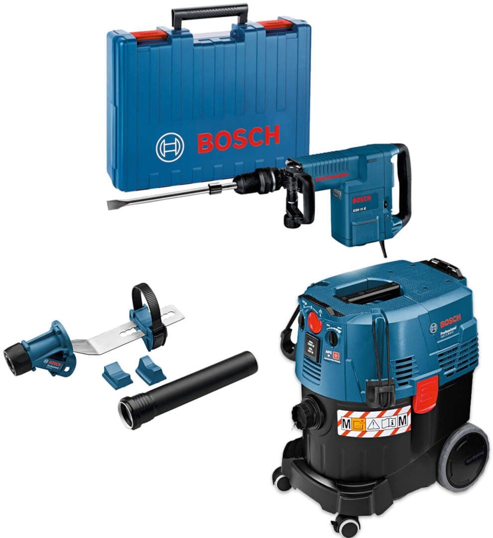 Bosch set alata SDS-max Elektro-pneumatski čekić GSH 11 E + industrijski usisivač GAS 35 M AFC + GDE max, 0615A5004L