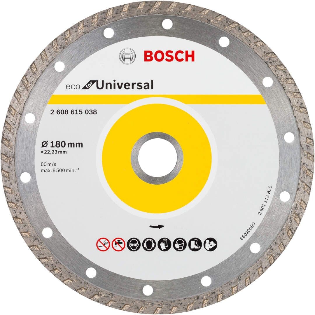 Dijamantska rezna ploča ECO For Universal Bosch 2608615038, 180x22.23x2.6x7