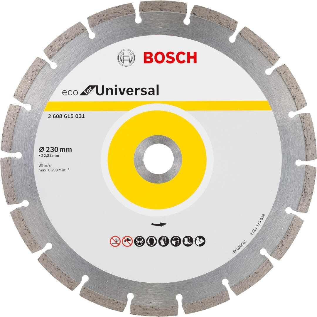Dijamantska rezna ploča ECO For Universal Bosch 2608615044, 230x22.23x2.6x7