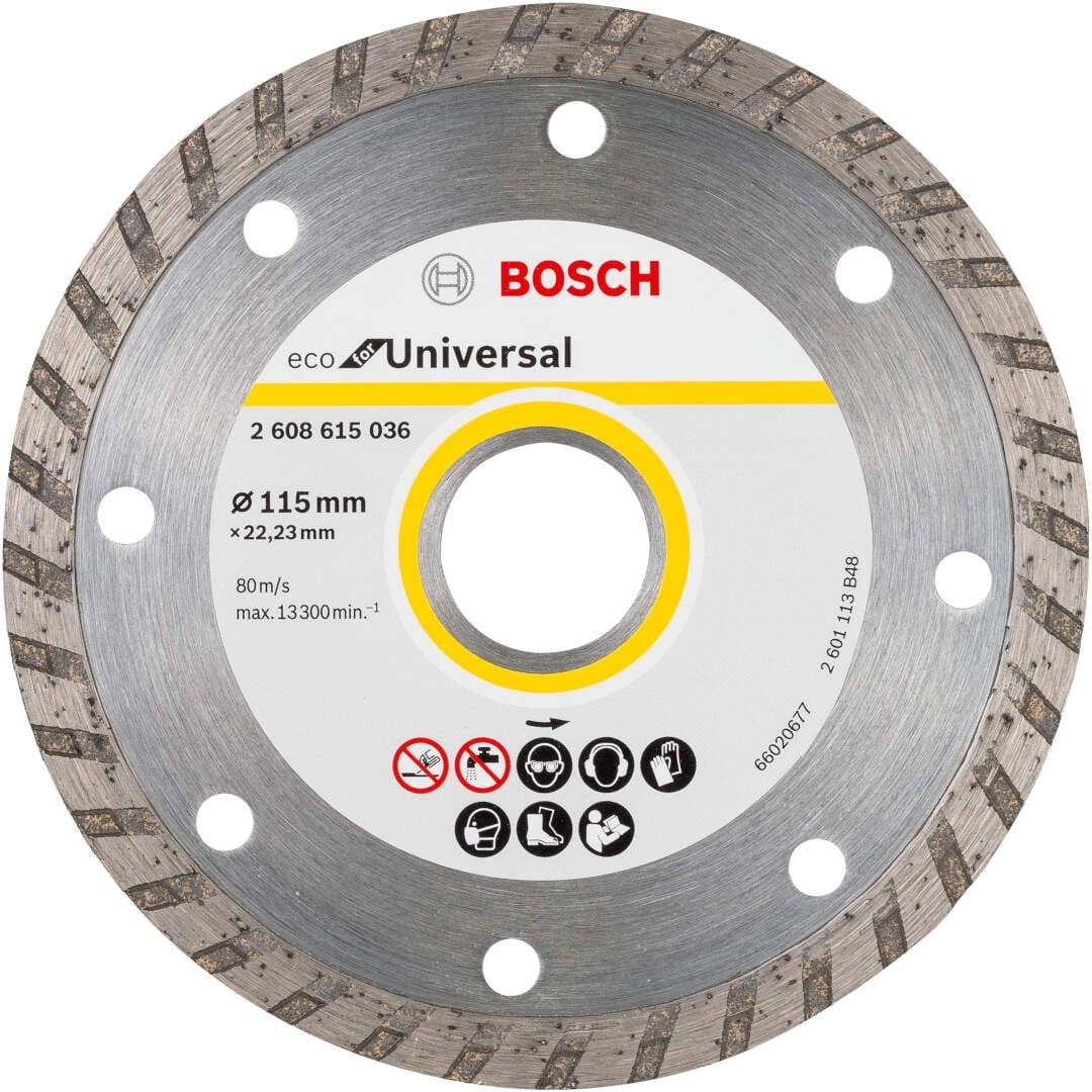 Dijamantska rezna ploča ECO For Universal Bosch 2608615045, 115x22.23x2.0x7