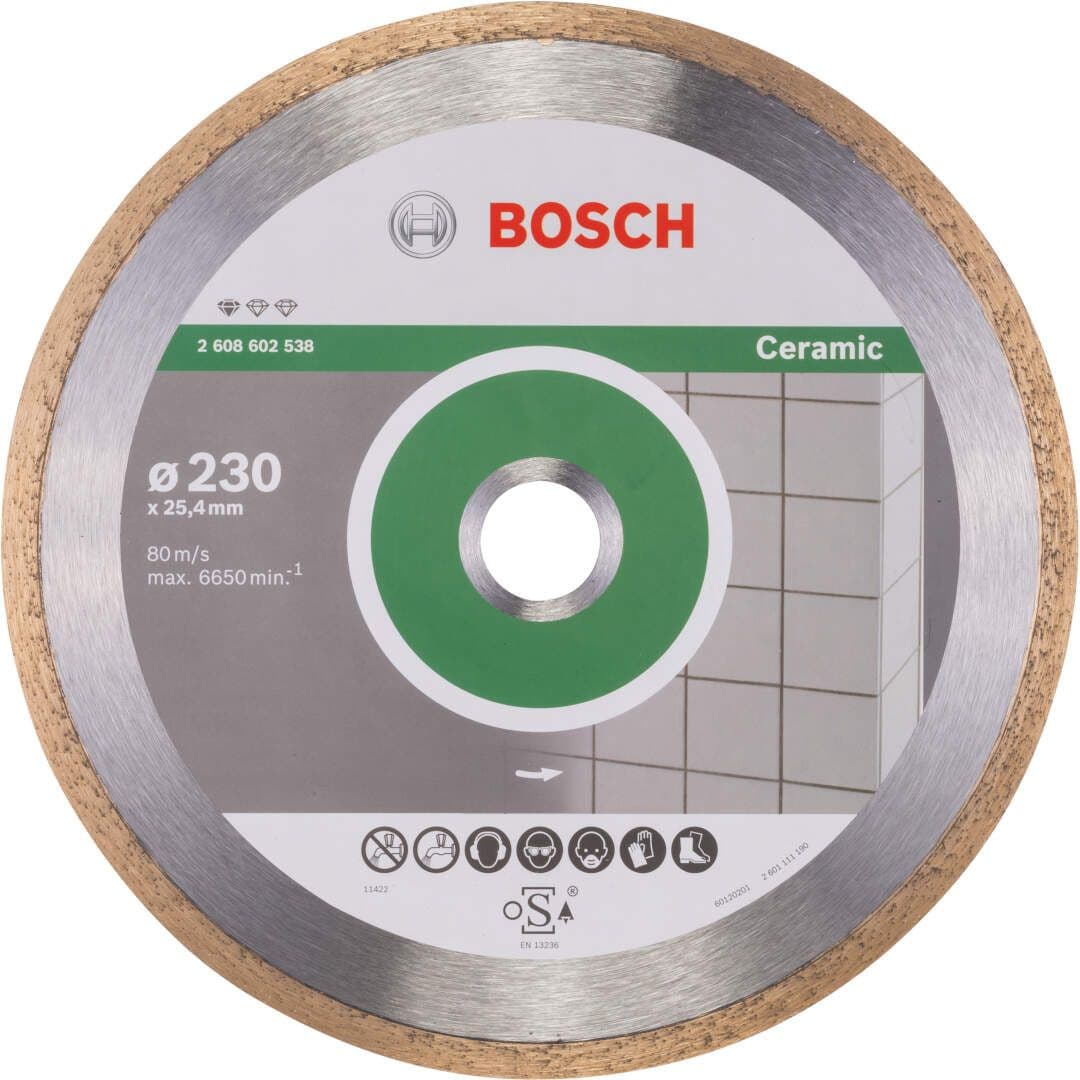 Dijamantska rezna ploča Standard for Ceramic Bosch 2608602538, 230 x 25,40 x 1,6 x 7 mm